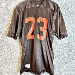 Vintage Brown Rawlings Mesh Football Jersey #23 50s 60s Men's Size Medium
